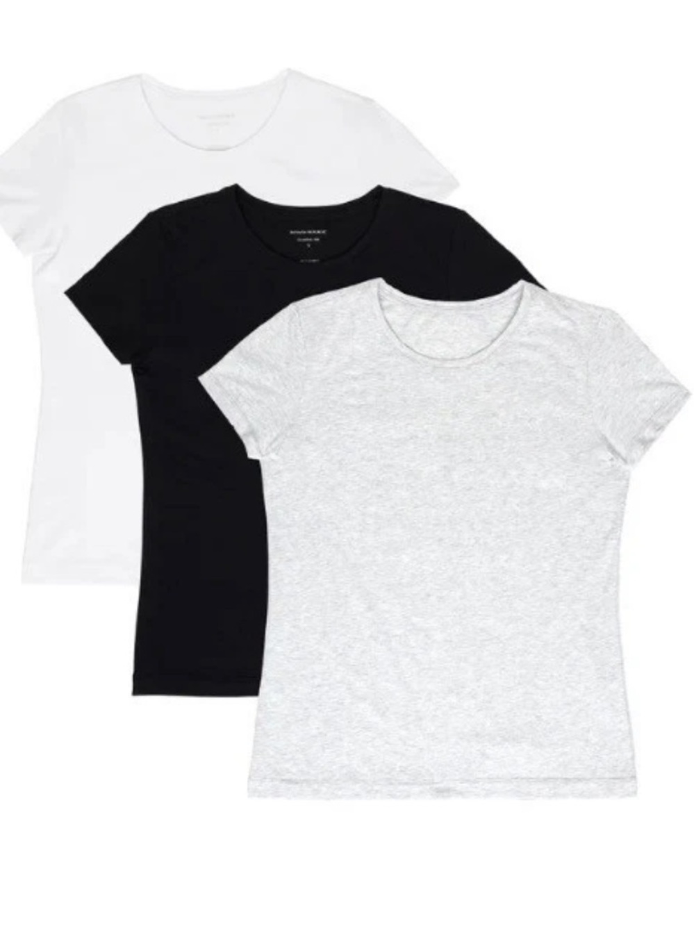 Banana Republic 3-pack Tees Black, Gray & White